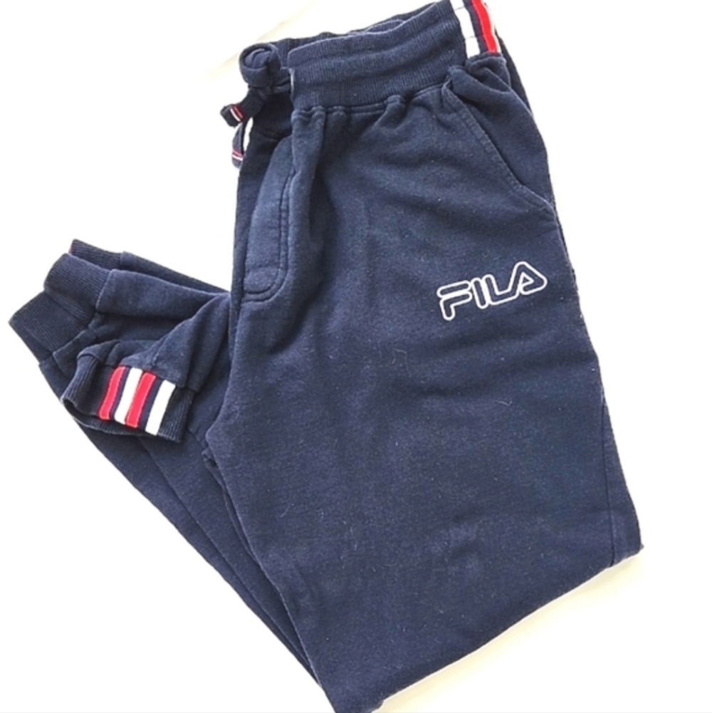 Fila Dark Blue Sweatpants with Logo